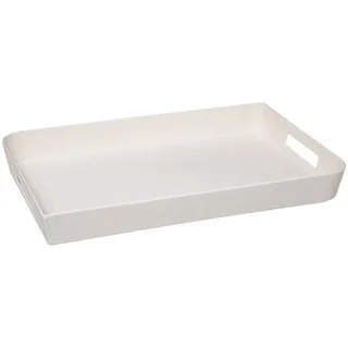 Tablett 45 x 30 cm weiß Melamin
