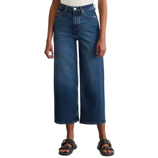 Marc O'Polo Weite Jeans Tolva High Waist, Wide Fit, in Culotte Form blau 28