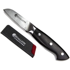 Stallion Professional Messer Schälmesser 7 cm - Klinge aus deutschem 1.4116 Messerstahl und Griff aus G10 GFK
