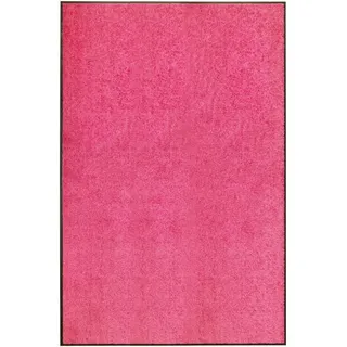 vidaXL Fußmatte Waschbar Schmutzfangmatte Türmatte Fußabtreter Schmutzmatte Schmutzfangläufer Sauberlaufmatte Innen Außen Rosa 120x180cm