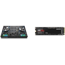 Native Instruments Traktor Kontrol S3 4-Kanal DJ Controller & Samsung 990 PRO NVMe M.2 SSD