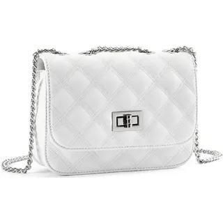 LASCANA Minibag Umhängetasche Kunstleder White/Pink