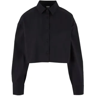 Urban Classics Cropped Oversize Bluse - Black - L