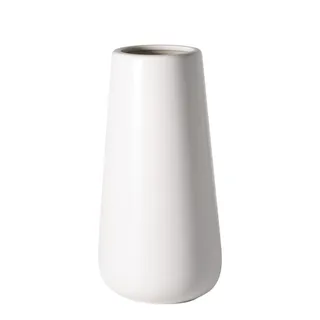 D'vine Dev VS-MAT-W-8 Blumenvase aus Keramik, matt, weiß, 20,3 cm