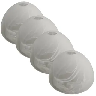4 Stück Lampenschirm für Tischlampe Stehlampe Lampenschirm E14-17 cm Durchmesser Glaslampenschirm für Hängelampe, Pendelleuchte Glas Ersatz Ersatzglas E14 Lamp Shade