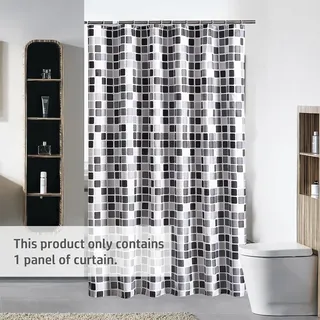 1pc Wasserdicht Dusche Vorhang Geometrische Gedruckt Bad Vorhänge Mosaik Muster Polyester Tuch Bad Zubehör
