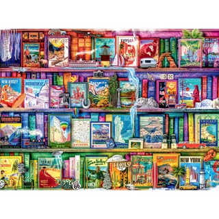 Buffalo Games 12720 Travel Trinkets Herz, Puzzle, weiß, Large