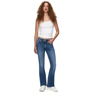LTB Damen Jeans Juliana - Low Waist - Bootcut - Blau W27-W34 Baumwolle, Größe:29W / 32L, Farbe:15975-55690 Liyanna Wash