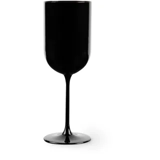 Excelsa Nordic Set mit 6 schwarzen Gläsern, besprühtes Glas, Fassungsvermögen 410 ml.