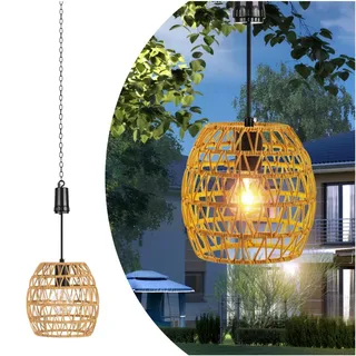 Outdoor HäNgelampe Mit Batterie, Ip44 Waterproof Akku Pendelleuchte, 6 Hour Timer, HäNgeleuchte Akku For Patio, Bar, Garden, Patio, Living Room, Bedroom Boho Deko