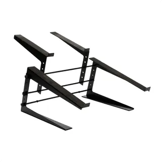 Ibiza - SLAP190 - Doppelständer für Laptop und verstellbares DJ-Pult - Schwarz