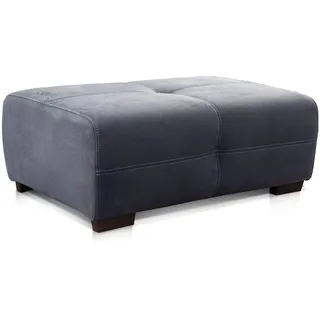 Cavadore Hocker Mavericco / XXL Sofahocker im modernen Design / Mikrofaser / Passend zu Big Sofa und Ecksofa Mavericco / 108 x 71 x 41 cm (BxHXT) / Mikrofaser Grau