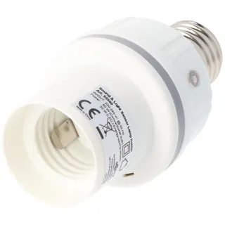 Goobay Lampenfassung E27 mit Sound- & Lichtsensor - ideal für Abstellräume, Dachböden, Keller, Garagen, Flure oder Treppen