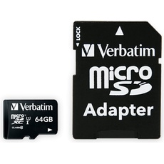 Bild microSDXC 64 GB Class 10 UHS-I + SD-Adapter