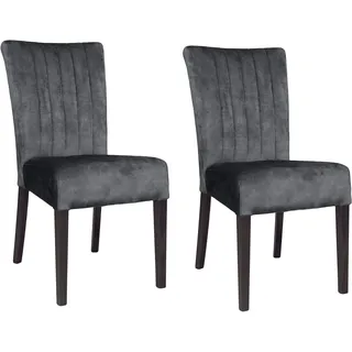 Home Affaire 4-Fußstuhl Polyester blau 2er Set