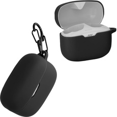 kwmobile Hülle kompatibel mit JBL Tune 130 NC TWS Kopfhörer - Silikon Schutzhülle Etui Case Cover Schoner in Schwarz