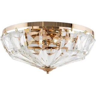 Maytoni Deckenleuchte , Goldfarben , Metall, Glas , 22.8 cm , Ce , gleichmäßige Lichtverteilung , Lampen & Leuchten, Innenbeleuchtung, Deckenleuchten, Deckenleuchten
