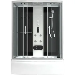 SANOTECHNIK Dampfdusche , Glas , 154x225x87 cm , Badezimmer, Baden & Duschen, Duschkabinen