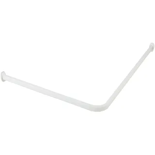 Wenko Duschvorhangstange L-Form 85 x 40 cm weiß