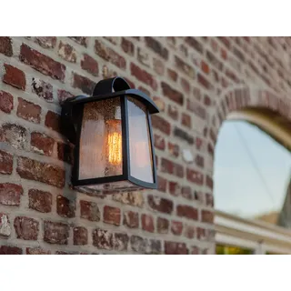LUTEC Kelsey Aussenwandleuchte dimmbar Outdoor IP44 Schwarz - Schwarz