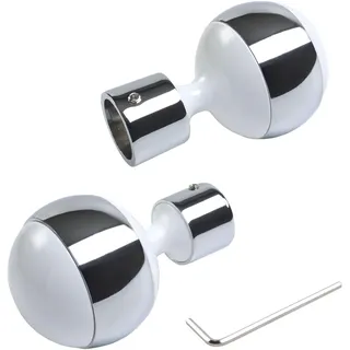 Liedeco Gardinenstangen-Endstück »Power« für Gardinenstangen Ø 20 mm, weiß