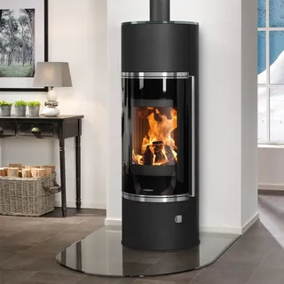 Oranier Arena Aqua 2.0 Stahl Schwarz/Abdeckplatte Glas