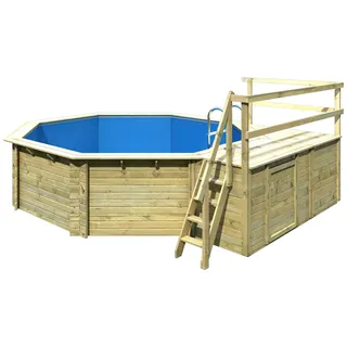 Karibu Achteckpool »TOSCANA Set C B428xL428xH124 cm«