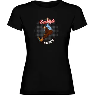 Kruskis Freestyle Rollers Kurzarm-t-shirt - Black - 2XL
