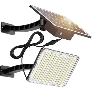 JACKYLED Solarlampen für Außen Garten, Aussen Solarlampe Licht, 180° Verstellbar hängend 5500mAh Akku Solar Lampe LED Scheinwerfer Beleuchtung Balkon