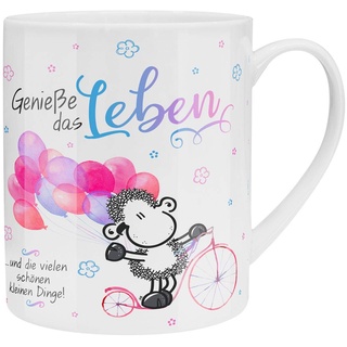 SHEEPWORLD XL-Tasse mit Spruch "Genieße das Leben"