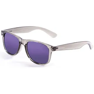 Ocean Sunglasses Beach Polarisierte Sonnenbrille - Transparent Black / Violet - One Size