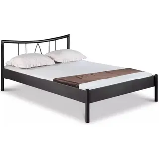 Metallbett Hanna – 90 x 200 cm / dunkelgrau - Dunkelgrau