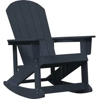 vidaXL Adirondack-Schaukelstuhl Marineblau HDPE - Blau