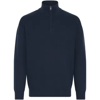 Troyer SOLID "Troyer SDFinnet", Herren, Gr. XXL, blau (insignia blau), Obermaterial: 70% Baumwolle CO recyc.. 30% Polyester Pol. recyc.., Pullover Troyer