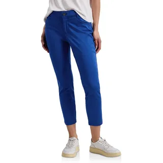 Street One 7/8 Slim Leg Hose im Satin-Look Amparo Blue 40