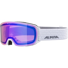 Bild NAKISKA Q - Verspiegelte, Kontrastverstärkende & Polarisierte Skibrille Mit 100% UV-Schutz Für Erwachsene, white, One Size