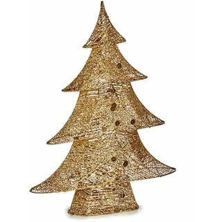 krist+ Deko-Figur Weihnachtsbaum Metall Gold 12 x 59,5 x 48,5 cm (3 Stück)