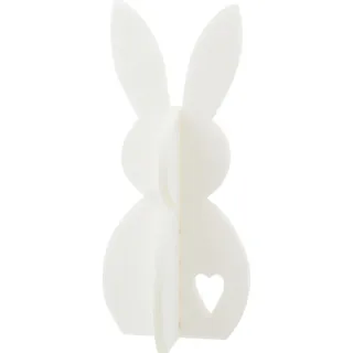J-Line Kaninchen Filz Weiß Small