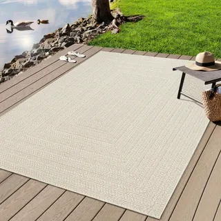 MERINOS »Kenzy 1« rechteckig 10 mm Höhe robuster In- und Outdoor Teppich, im natürlichen Jute-Look, wetterfest,