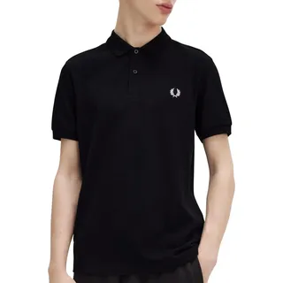 Fred Perry Poloshirt schwarz, schwarz, NOS