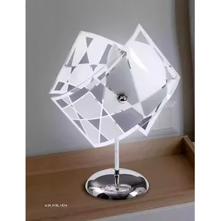 Stilvolle Tischlampe Modern Kristall Kronleuchter Grau Tischlampe Neu - Grau