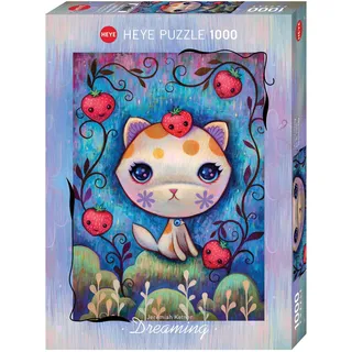 Heye 29895 Strawberry Kitty Standard 1000 Teile, Mehrfarbig