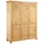 Kleiderschrank OTTO HOME "Rauna, mit Lamellen und Kassetten, klassischer Landhausstil, rustikal", beige (natur geölt), B:159cm H:195cm T:60cm, Massivholz, Schränke, Kleiderschrank, massive Kiefer, Metallgriffe, mehrere Varianten, zeitloses Design,