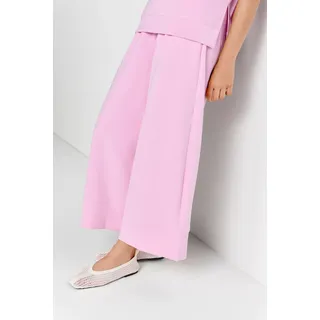 Culotte RICHROYAL "2409 T Peach Culotte", Damen, Gr. S, N-Gr, soft orchid, Web, Obermaterial: 52% Modal, 42% Polyester, 6% Elasthan, knöchellang, Hosen Culotte, aus fester, gepeachter Qualität