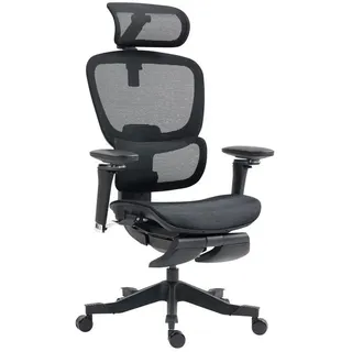 Novel Drehstuhl , Schwarz , Kunststoff, Textil , Drehkreuz , 72.5x109-118x73 cm , Sitzfläche 360° drehbar, inklusive Armlehnen, ergonomische Rückenlehne , Büromöbel, Bürostühle, Drehstühle