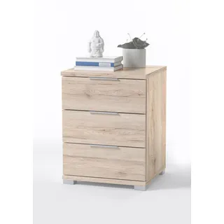 Pol Power Beimöbel Nachtkommode 3 Schubkästen Holzwerkstoff Dekorfolie 46x61x42 cm