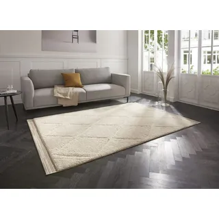 HANSE HOME Colin Hochflorteppich 120 x 170 cm Beige/Mint
