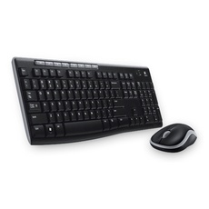 Logitech MK270 Kabelloses Set mit Tastatur und Maus für Windows, Hebräisches Layout - Schwarz