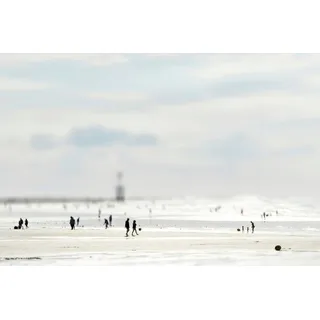 Queence »Ebbe« Meer Meer bild(er): Strand Strandbilder Fine Art-Print in Galeriequalität,