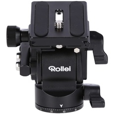Rollei V5I Video Stativkopf für leichte und weiche Bewegungen, Ideal für den Einsatz auf Einbein-Stativen beim filem bewegter Objekte.